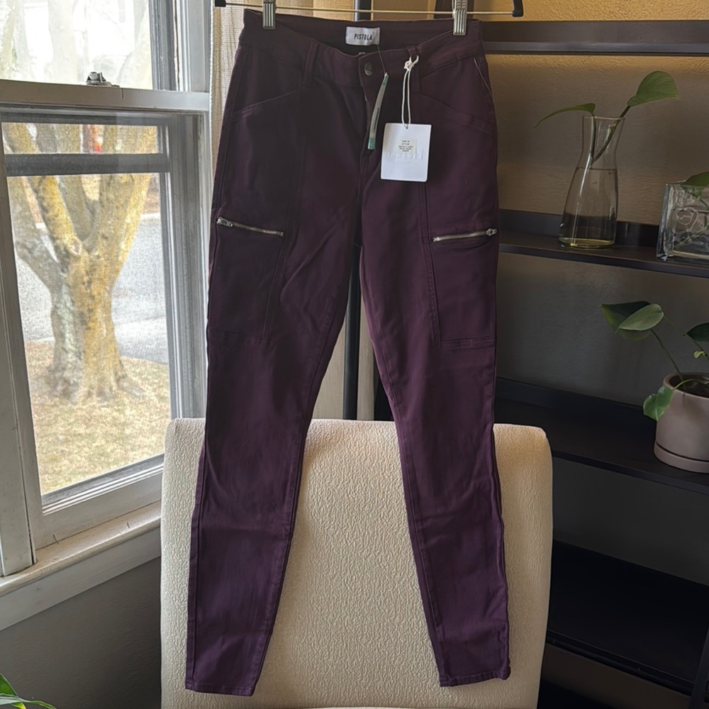 Pistola Skinny Pants in Deep Purple